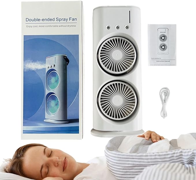 Double Ended Spray Fan — Stay Cool Anywhere in UAE Heat ❄️
