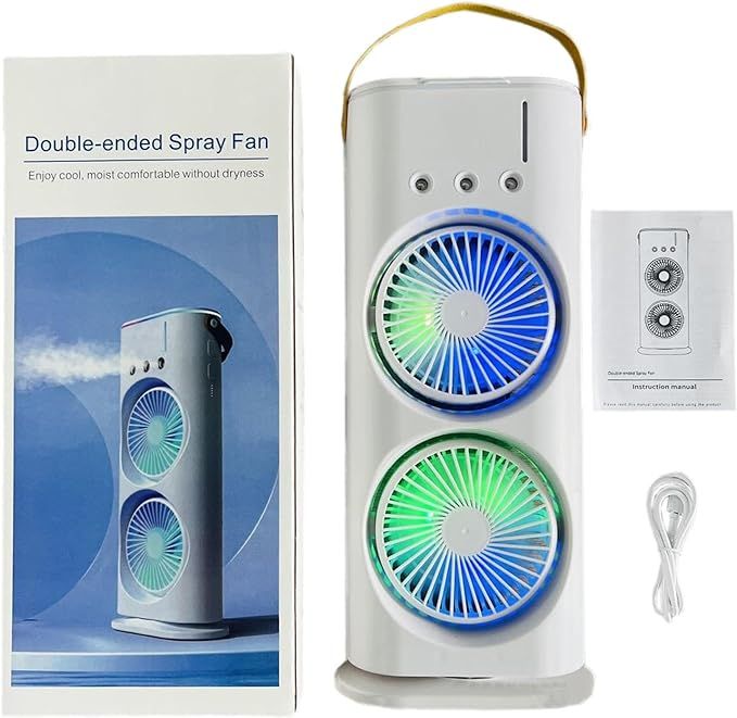 Double Ended Spray Fan — Stay Cool Anywhere in UAE Heat ❄️