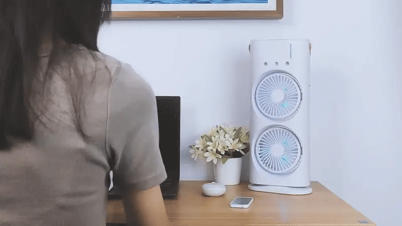 Double Ended Spray Fan — Stay Cool Anywhere in UAE Heat ❄️