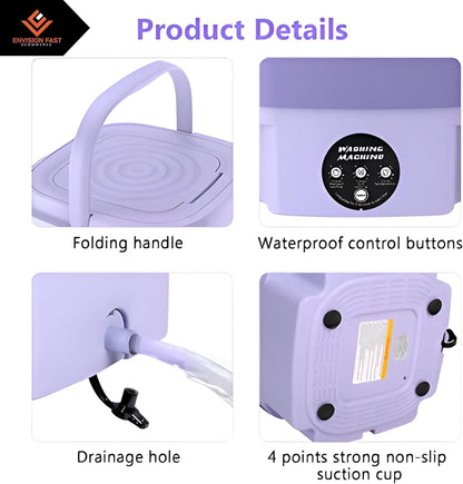 Foldable Washing Machine with Dryer – Quick, Easy, and Portable