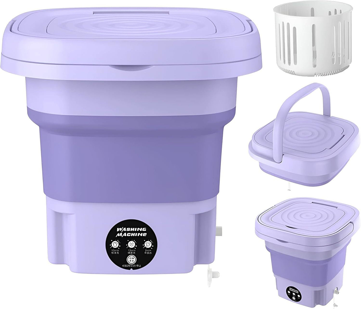 Foldable Washing Machine with Dryer – Quick, Easy, and Portable